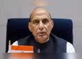 Defence Minister Rajnath Singh dedicates infrastructrure projects to state.