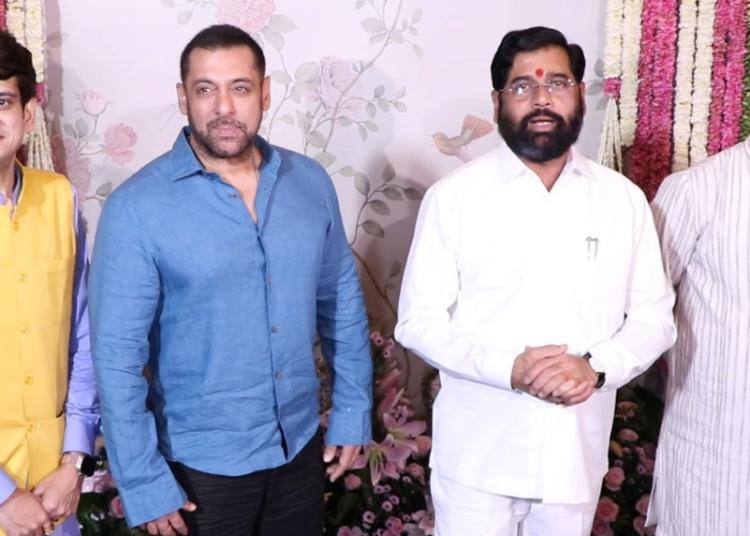 Salman Khan and Maharashtra CM Eknath Shinde Join Ganpati Celebrations at Aayush Sharma and Arpita Khan Sharma’s Residence