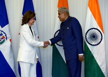 India and Dominican Republic Vice Presidents Condemn Terrorism, Emphasize Climate Change Action in Bilateral Meeting