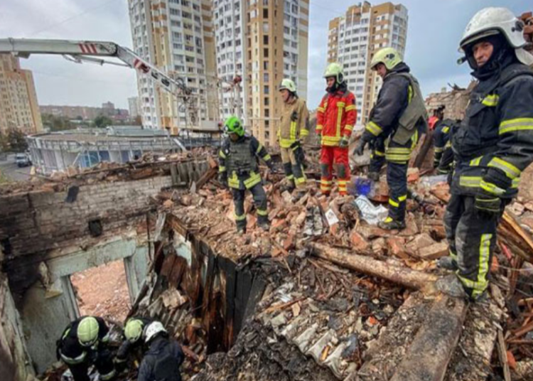 Russian Strike Hits Residential Building in Kharkiv, Ukraine, Killing Boy and Injuring 26