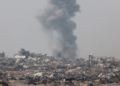ISRAELI TANKS ADVANCE INTO CENTRAL GAZA TOWN; AIR STRIKE CLAIMS 20 LIVES IN THE SOUTH