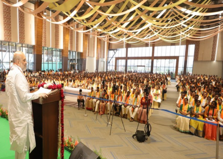 Amit Shah Chairs Meeting of Mandal Presidents of BJP in Telangana