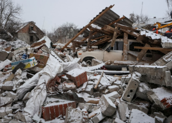 "Tragedy Unfolds: Four Lives Lost in Combined Russian Air Strike on Ukraine"