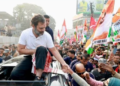 The Congress’ Nyay Yatra entered West Bengal from Assam on Thursday. (AICC) (HT_PRINT)