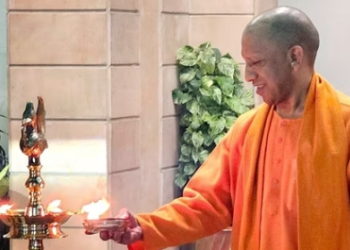 UP CM Yogi lights 'Ram Jyoti' after ‘pran pratishtha’