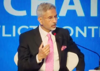 External Affairs Minister S Jaishankar during a session at Raisina Dialogue, 2024