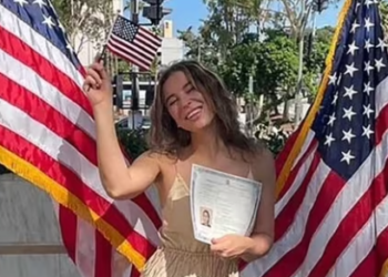 Ksenia Karelina, a dual Russian-American ballerina, has been placed under detention.(X,JamesLLandis)