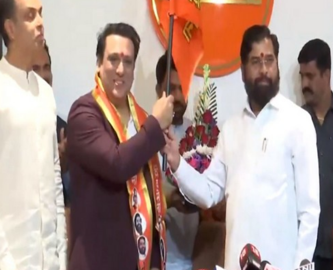 Actor Govinda Joins Shiv Sena Led by Eknath Shinde in Preparation for Lok Sabha Polls