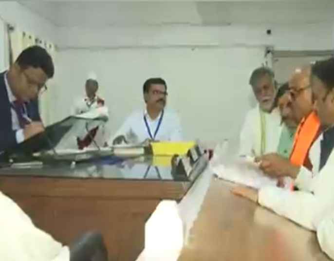 BJP Leader Dr. Rajesh Mishra Files Nomination from Sidhi Parliamentary Seat; CM Yadav in Attendance