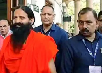 Yog Guru Baba Ramdev appears before the Supreme Court for the hearing in the misleading advertisement case filed against the Patanjali Ayurveda, in New Delhi.