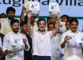 Rahul Gandhi and Telangana chief minister Revanth Reddy during an election campaign meeting on the outskirts of Hyderabad on April 6(AFP FILE PHOTO)
