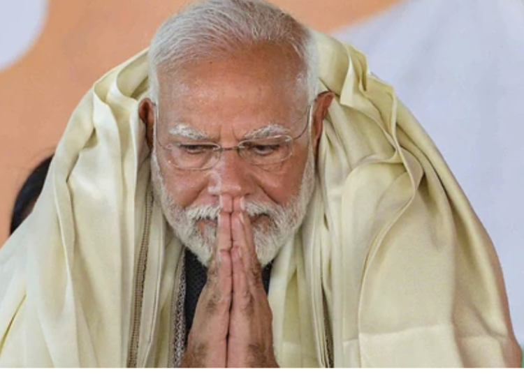 Prime Minister Narendra Modi during a public meeting in Bihar. (PTI)