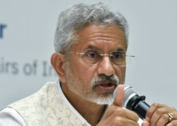 External affairs minister S Jaishankar addresses a press conference.(ANI file)