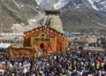 The Char Dham Yatra started on Friday with the opening of the portals of Yamunotri, Gangotri and Kedarnath Dham amid Vedic chants on the occasion of Akshay Tritiya in Garhwal Himalayas. (HT Photo)