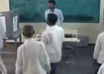 YSRCP MLA P Ramakrishna Reddy was caught on camera damaging an EVM in Andhra Pradesh.