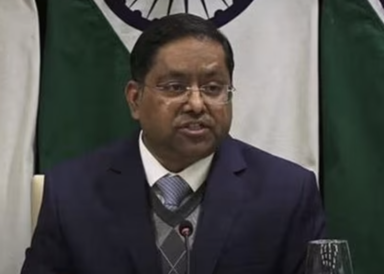MEA spokesperson Randhir Jaiswal (File Photo)(HT_PRINT)