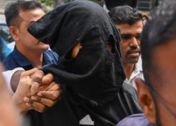 Mihir Shah, the main accused in the Worli BMW hit-and-run case, was produced before the Sewree court on Wednesday. (Photo by Raju Shinde,HT Photo)