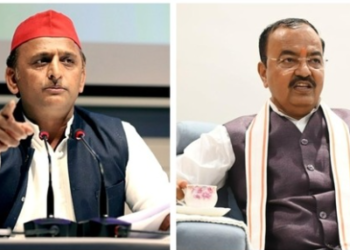 Samajwadi Party (SP) president Akhilesh Yadav and UP's deputy chief minister Keshav Prasad Maurya.(File)