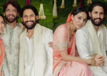 Nagarjuna shares first photos following Sobhita Dhulipala and Naga Chaitanya's engagement(Photos X,iamnagarjuna)