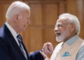 Prime Minister Narendra Modi with US President Joe Biden (ANI Photo)