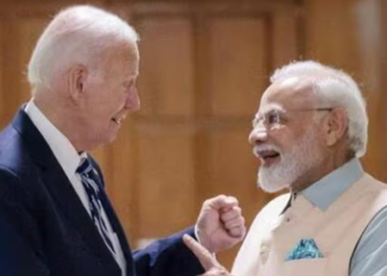 Prime Minister Narendra Modi with US President Joe Biden (ANI Photo)