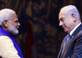 Prime Minister Narendra Modi with his counterpart from Israel, Benjamin Netanyahu. (PTI file photo)