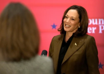 Kamala Harris has oriented her campaign around her economic proposals and criticism of Trump, rather than the possibility she’d make history with her election(AP)