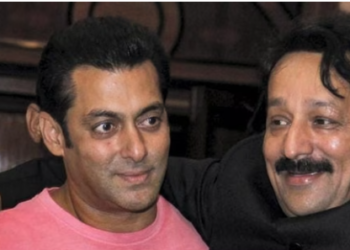 NCP leader Baba Siddique with actor Salman Khan (PTI Photo)