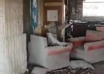 This screen grab from a handout video released by the Israeli army on October 17, 2024, shows what it says is a drone footage of Hamas leader Yahya Sinwar moments before he was killed, in the neighbourhood of Tal al-Sultan in Rafah in the southern Gaza STrip.( Israel Army)