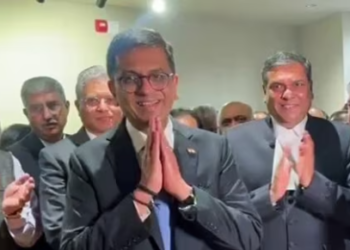 New Delhi, Nov 07 (ANI): Chief Justice of India DY Chandrachud during the inauguration of the National Judicial Museum and Archive (NJMA) at the Supreme Court, in New Delhi on Thursday. Justice Sanjiv Khanna and others are also seen. (ANI Photo)(ANI)