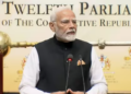 Prime Minister Narendra Modi addresses the Special Session of the Parliament of Guyana, on Thursday(PTI)