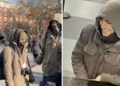 A total of eight people, dressed in a hood and wearing face masks, contested in the look-alike competition in New York.(X/@taliaotg)