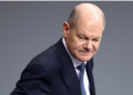 German Chancellor Olaf Scholz reacts inside the lower house of parliament Bundestag, on the day of a confidence vote called by Scholz to pave way for snap election, in Berlin, Germany.(REUTERS)