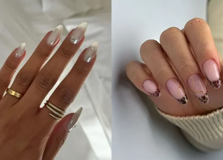Nail Crowns: The Glam Update To Classic French Tips For 2025