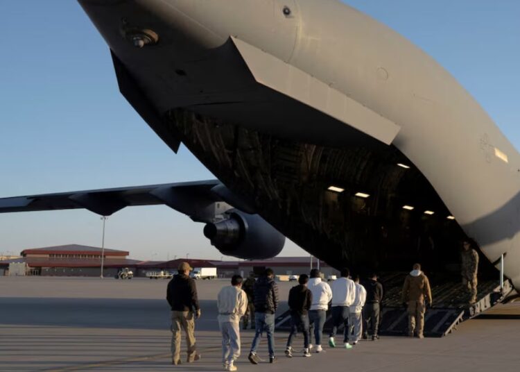 US military C-17 transport aircraft